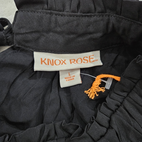 Knox Rose Tank Satin Wrap Midi Dress in Black Women’s Size L - Picture 8 of 10